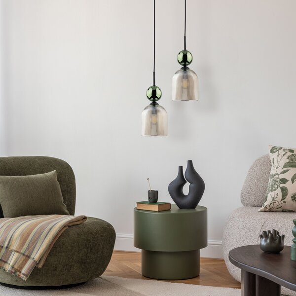 TK Lighting SOPHIA GREEN COGNAC Пендел
