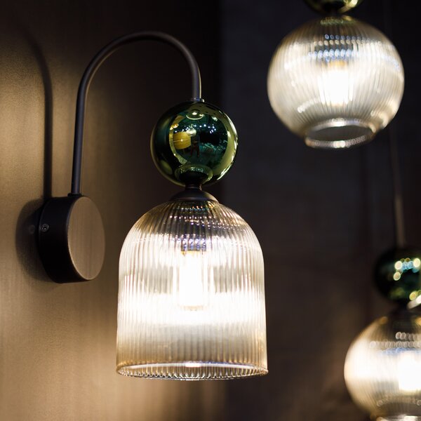 TK Lighting SOPHIA GREEN COGNAC Аплик