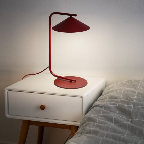 TK Lighting LUME BURGUNDY Нощна лампа