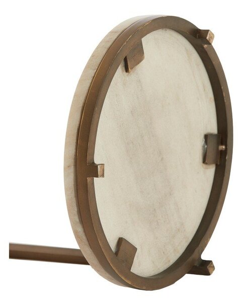 Кръгла странична масичка с мраморна плоча ø 26 cm Leda – Light & Living
