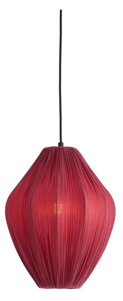 Бордо висящо осветително тяло с текстилен абажур ø 12 cm Verita – Light & Living