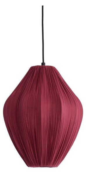 Бордо висящо осветително тяло с текстилен абажур ø 12 cm Verita – Light & Living