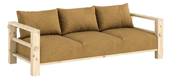 Диван в цвят жълта охра 225 cm Bare – Karup