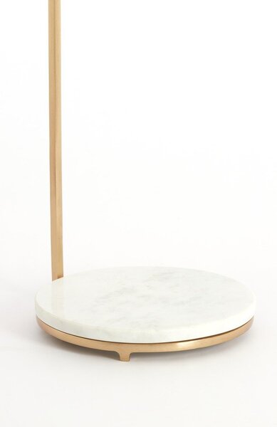 Кръгла странична масичка с мраморна плоча ø 26 cm Leda – Light & Living
