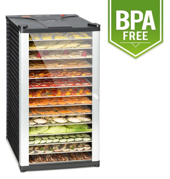 Klarstein Fruit Jerky 14 Сушилня за плодове 1000W 30 до 70 °C 14 рафта таймер LCD дисплей