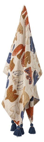 Кафяво одеяло от рециклиран памук 130x160 cm Anniversary – Bloomingville