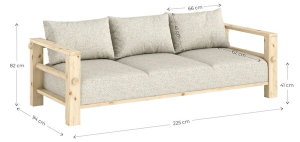 Сив диван 225 cm Bare – Karup