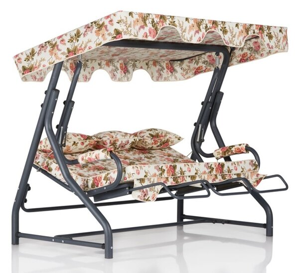 Хамак за люлеене с 3 места Salvia 5 Многоцветен 200x165x110 см