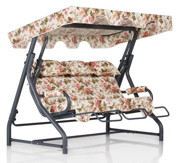 Хамак за люлеене с 3 места Salvia 5 Многоцветен 200x165x110 см