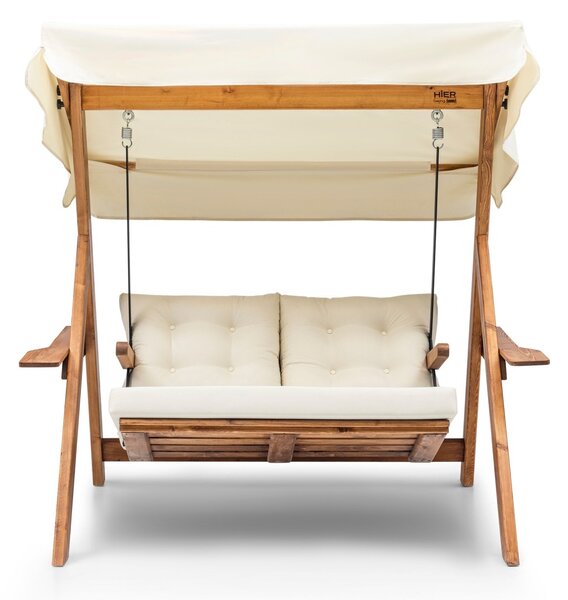 Двоен хамак за люлеене Galata Swing S2 Крем 160x195x120 см