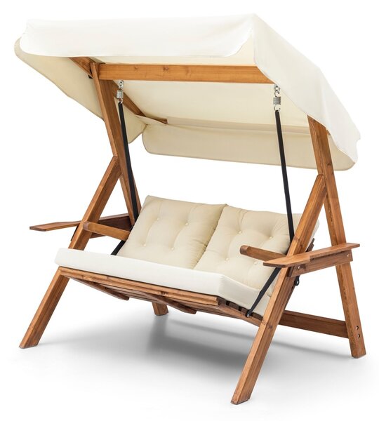 Двоен хамак за люлеене Galata Swing S2 Крем 160x195x120 см
