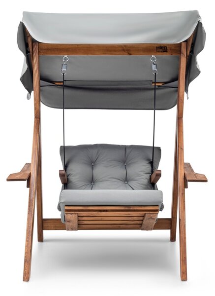 Хамак за люлеене Galata Swing S1 Сив 113x195x120 см