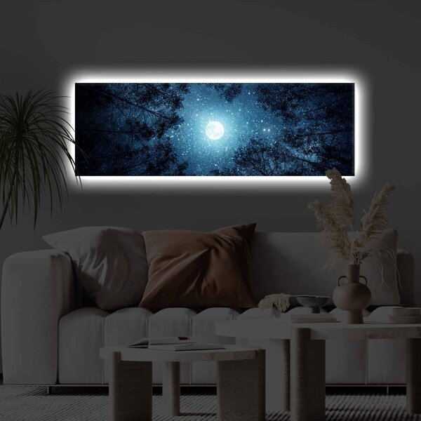 Картина с LED осветление Urban Denizen Многоцветна 30x90 см