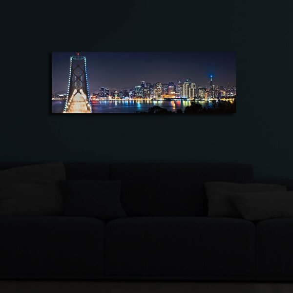 Картина с LED осветление 3090İACT Многоцветна 30x90x3 см