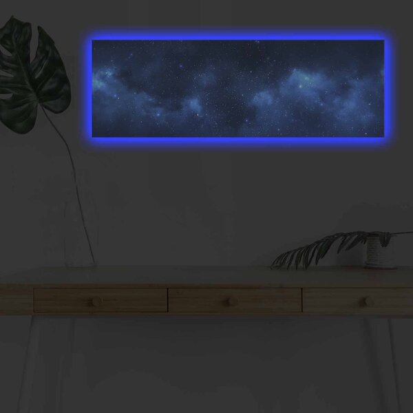 Картина с LED осветление 3090NASA Мултиколор 30x90x3 см