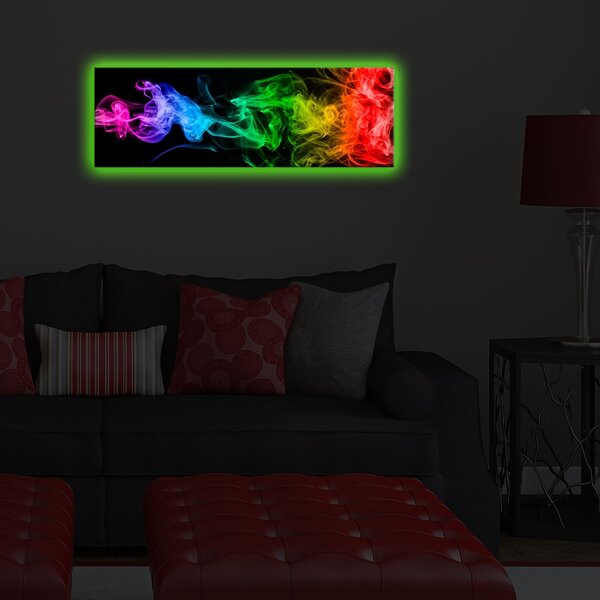 Картина с LED осветление 3090DACT Многоцветна 30x90x3 см