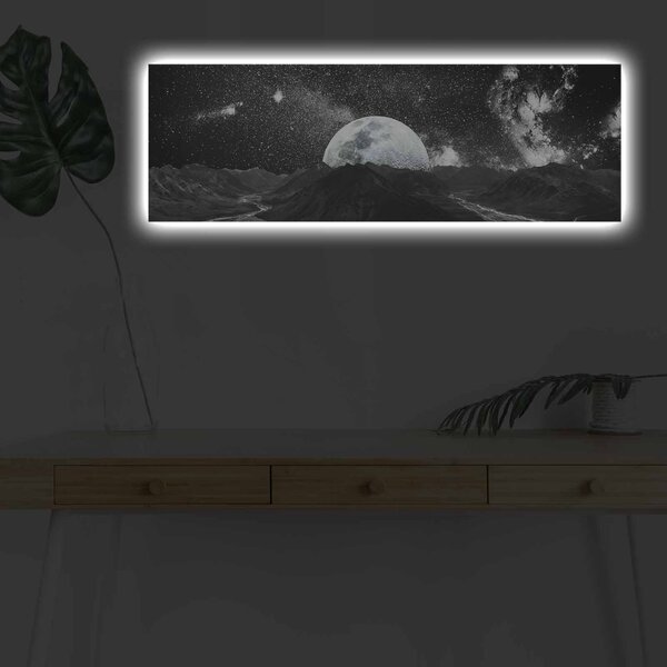 Картина с LED осветление 3090NASA Мултиколор 30x90x3 см