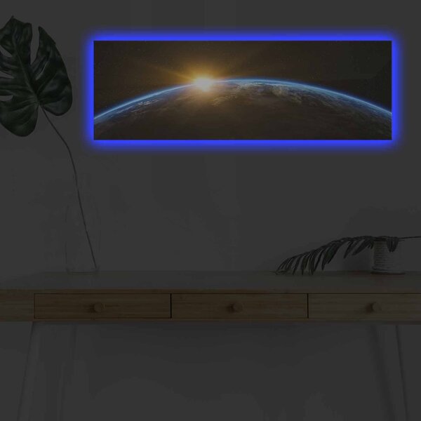 Картина с LED осветление 3090NASA Мултиколор 30x90x3 см
