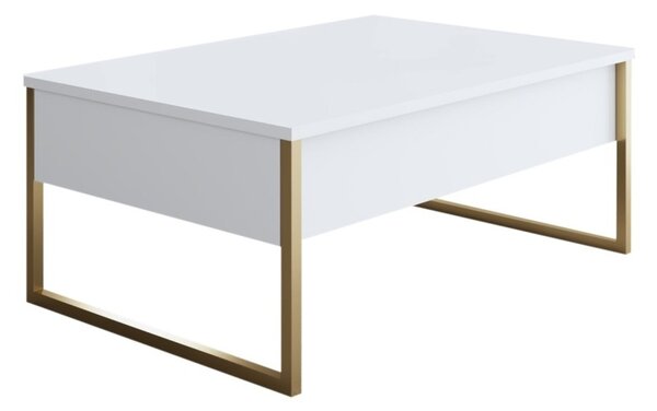 Комплект мебели за дневна Luxe Бял 160x35x80 см