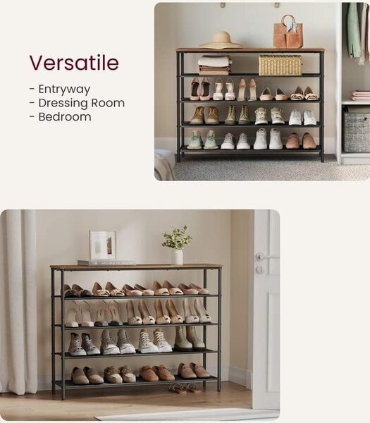 Pantofar Vasagle Brown 120x88.5x88.5x29 cm