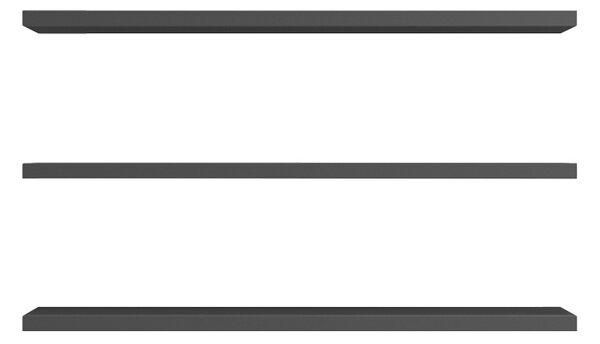 Комплект от 3 стенни рафта Divar Pako Pako World Grey 60x14.5x1.8 cm