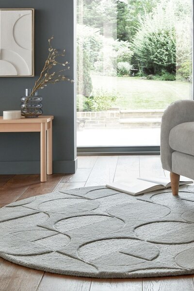 Килим Гиги Сив 160X160 см, кръгъл, Flair Rugs