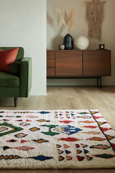 Мароко Килим Fes Shaggy Multicoloured Fes Shaggy Multicoloured 120X170 cm, Flair Rugs