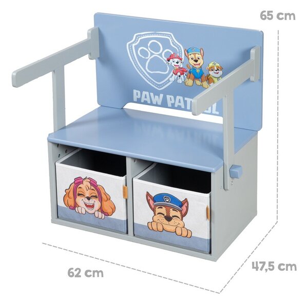 Синя детска пейка Paw Patrol – Roba