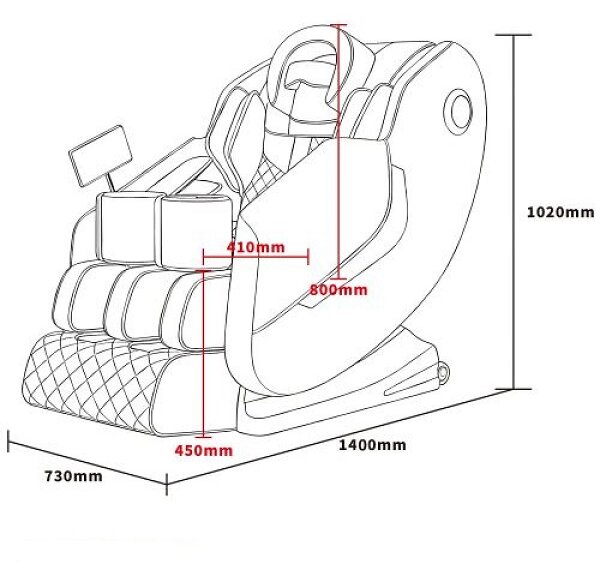 Масажен стол WELLORA LUXUS, Zero Gravity