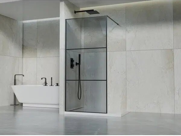 Параван за баня ICS 123B, в черно