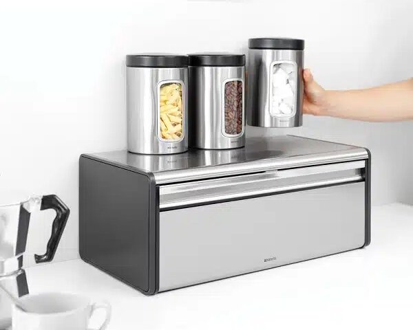 Кутия за хляб Brabantia Fall Front - Хром-гланц