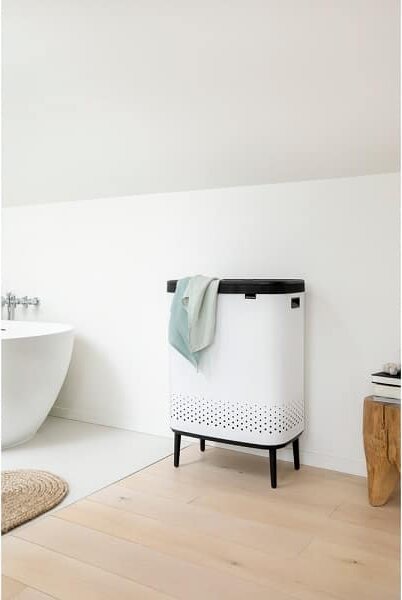 Кош за пране Bo Laundry Bin, 2x45л - Бял