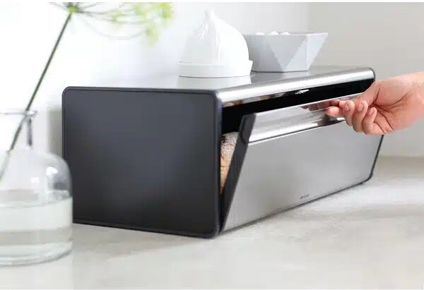Кутия за хляб Brabantia Fall Front - Хром-гланц