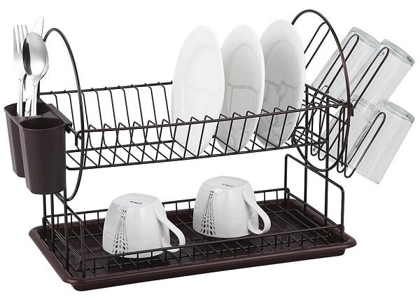 Сушилник за съдове Muhler MR-5024CR, 2 нива, черен