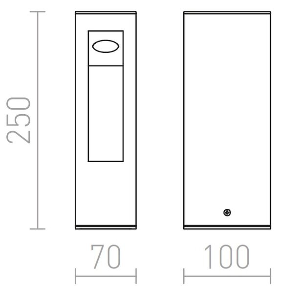 Градински фенер LED TREEZA 25, 230V 7W 60° 3000K