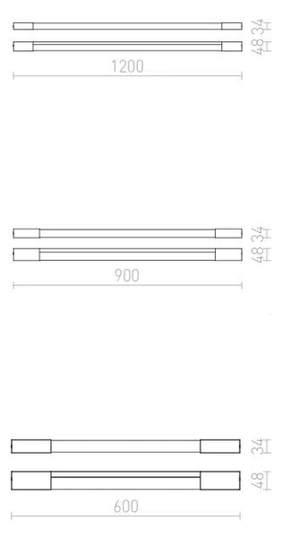 Лампа за баня LED AMENITY, 230V IP44 3000K - 120х4.8х3.4 см