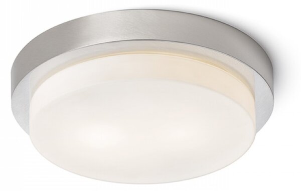Лампа за баня GORRA, 230V E14 2x40W - Матиран никел- Бял