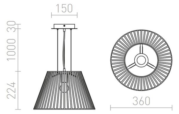 Полилей VESCO, 230V E27 42W