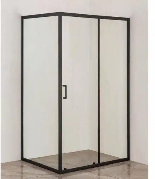 Душ кабина, прозрачно стъкло, 120х80 см