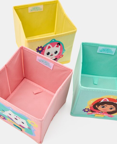 Sinsay - Комплект кутии за съхранение 3 pack Gabby's Dollhouse - многоцветен