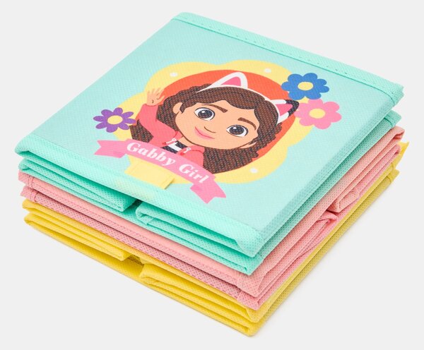 Sinsay - Комплект кутии за съхранение 3 pack Gabby's Dollhouse - многоцветен