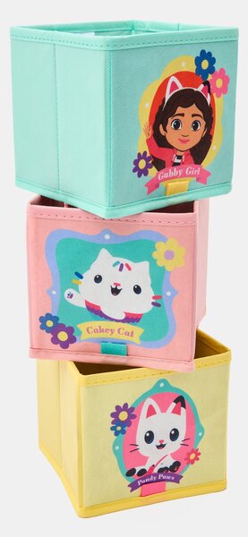 Sinsay - Комплект кутии за съхранение 3 pack Gabby's Dollhouse - многоцветен