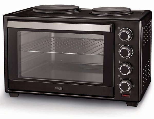 Готварска печка Muhler MN-3809 N, малка, черна
