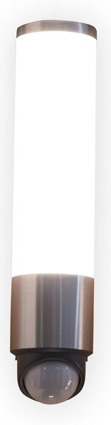 LUTEC LED сензорна външна стенна лампа LEDA, неръждаема стомана, височина 35 см, IP44, Металик, Неръждаема стомана, Модерен