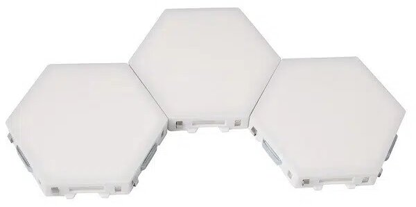 Модулен TOUCH LED панел, тип „Honeycomb“, комплект от 3 броя