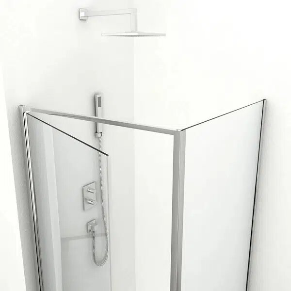 Квадратна душ кабина ELITE, хром - 90х90х195 см