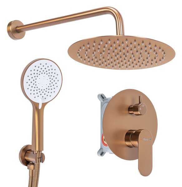 Душ система за вграждане Rea Drop Brush Copper + BOX