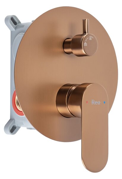 Душ система за вграждане Rea Drop Brush Copper + BOX