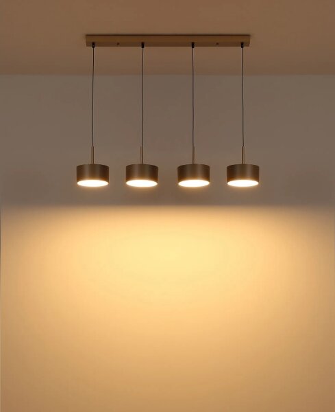 Globo 56964-4H - LED полилей на кабел RAYMOND LED/40W/230V 3000K месинг