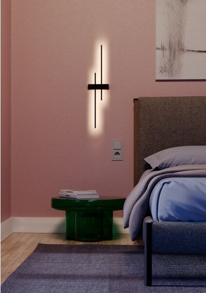 Redo 01-2747 - LED стенен аплик TANGENT LED/13W/230V CRI 90 черен